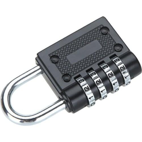 4 Digit Combination Padlock Number Luggage Travel Code Lock QJY99