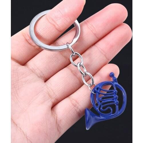 SG TV Series HIMYM How I Met Your Mother Blue French Horn Yellow Umbrella Charms Keychain Choker Mother Day Lady Keyring Gift