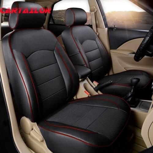 CARTAILOR Customized Genuine Leather Car Seat Cover Set for Toyota Land Cruiser Seat Covers for Cars Seats Protector Accessories