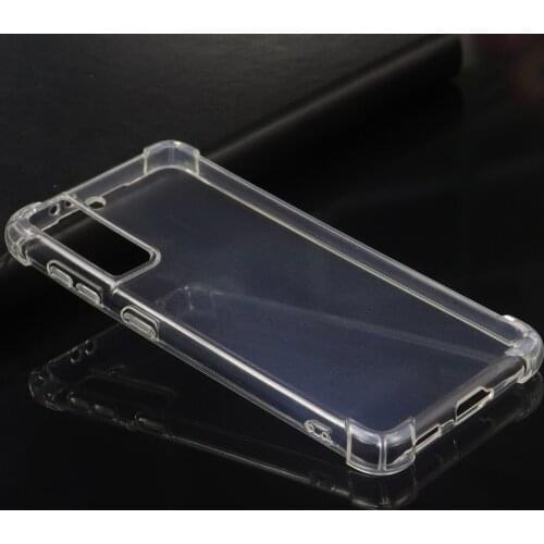 For Samsung Galaxy S21 Plus / S21 5G / 4G Shockproof HD Clear Transparent Silicone TPU Soft Phone Back Case Cover Coque Funda