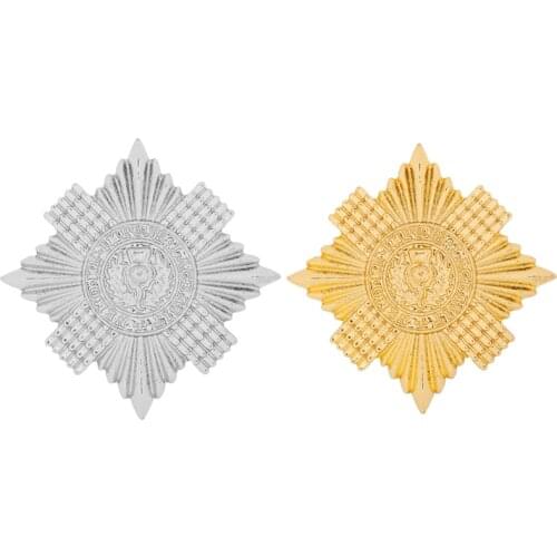 Dongsheng jewelry The Most Ancient and Most Noble Order of the Thistle Brooches Knights Medal Pins Nemo me impune lacessit