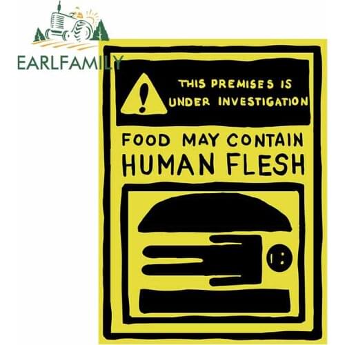 EARLFAMILY 13cm x 9.8cm For Funny Sign Vinyl Car Stickers Anime Decal Fashion DIY Car Accessories Graffiti Occlusion Scratch