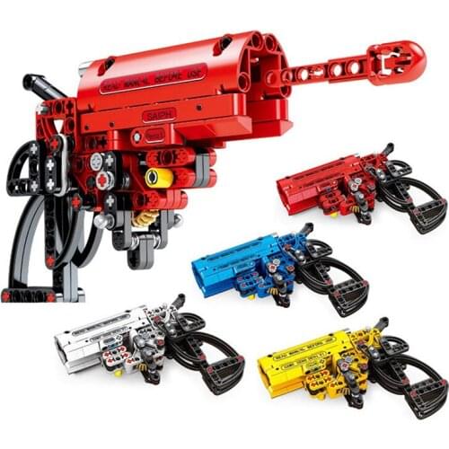 Shooting Signal Game Gun Building Block Compatible Technical City Create Weapon Pistol Bricks Educational Toys for Children Boy