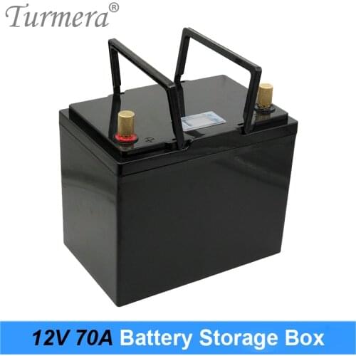 Turmera 12V 70Ah 90Ah 100Ah Battery Storage Box LCD Display Handheld for Solor Energy Systems and Uninterrupted Power Supply Use