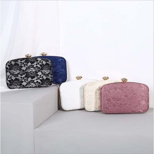 XIYUAN New Clutch purse wallet Female retro banquet bag ladies temperament lace dinner shoulder bags lady bag small square bag