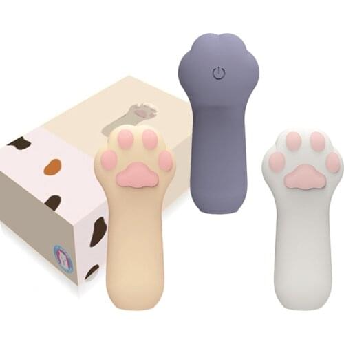 Cat claw fingertip vibrator portable silicone Cartoons Finger cots Vibrator G spot clitoris stimulator adult sex toys for women
