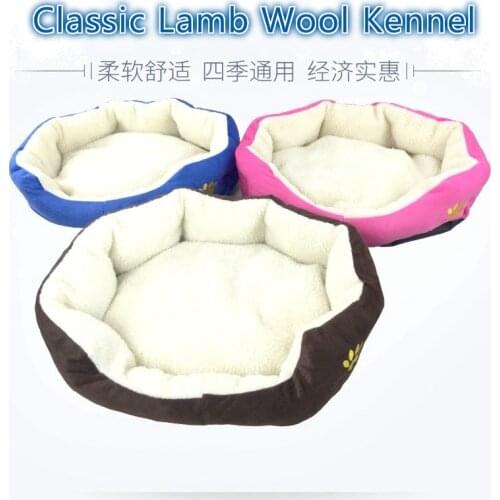 Pet Dog Puppy Cat bed Fleece Warm House Plush Cozy lounger nest Mat Pad Dog supplies Accessories Large Dogs Лежанка Для Кошек