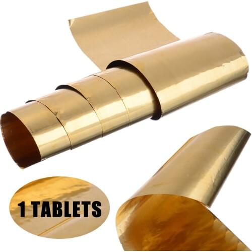 1Pcs 0.02mm Thickness Brass Metal Thin Sheet Foil Belt 100x1000mm For Metalworking Industry Tools