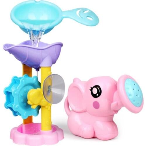 Summer Kids Bath Toys Fun Cute Elephant Bathing Watering Can Swimming Water Toys Home Parent-child Interactive Bathroom Toys