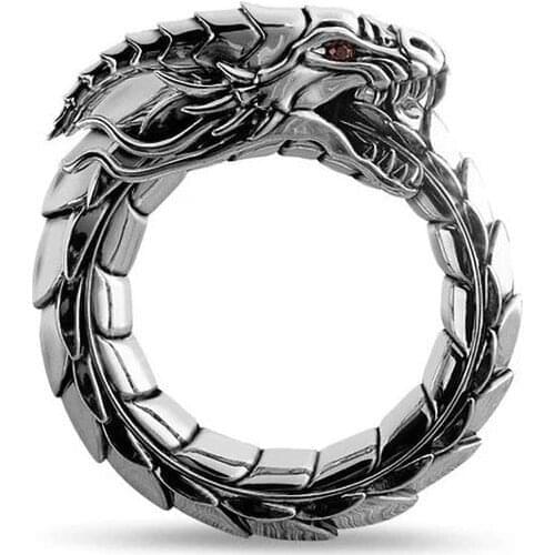 2021 Hot Dainty Cool Dragon Rings For Women Men Trendy Female Male Jewelry Hip Hop Party Accessories Gifts