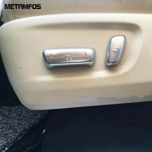 For Toyota Alphard Vellfire 2016-2018 2019 Matte Seat Adjust Control Button Cover Trim Decoration Inner Accessories Car Styling