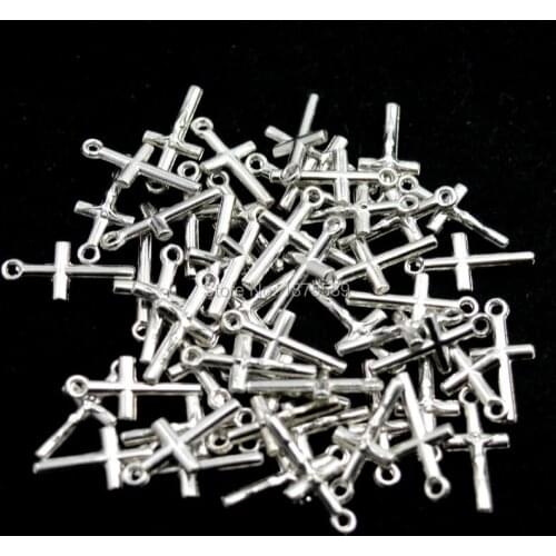 Cheap fashion small crucifix cross charm pendant used in rosary or bracelet