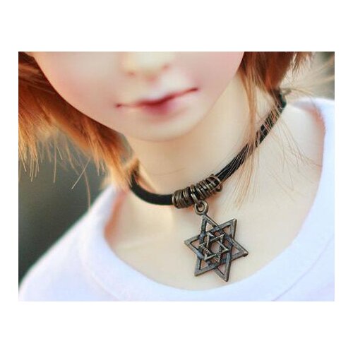 New Handmade Hexagram Necklace For 1/3 Uncle BJD SD DD Doll Accessory