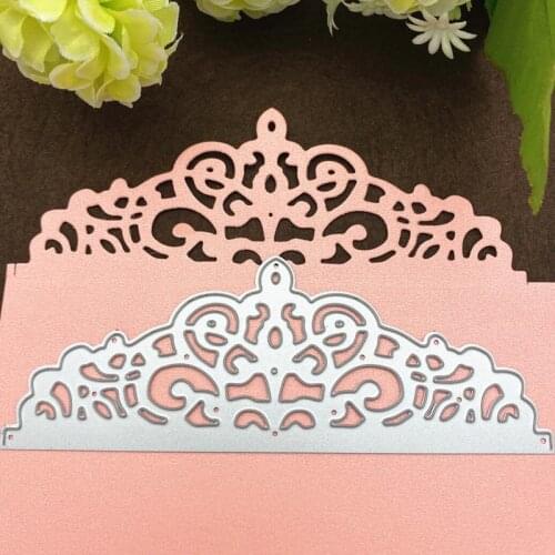 Metal Cutter Mold Handicraft Mold Stamps Mold Mold Decorating Embossed Cards DIY Scrapbook Photo Album Postcard Crown Lace Style