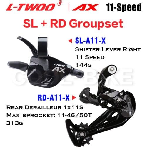 LTWOO AX 1x11 Speed Groupset Shift Lever and Rear Derailleur Long cage for MTB 46T 50T 11v switch compatible SHIMANO sram