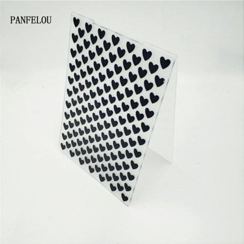 HOT plastic Love spots craft card making paper card album wedding decoration clip Embossing folders