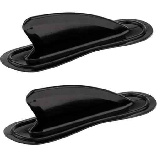 NEW-2 Pcs Kayak Tracking Fin,Inflatable Boat Shark Fin Watershed Board Fin Mounting Points PVC Replacement Accessories