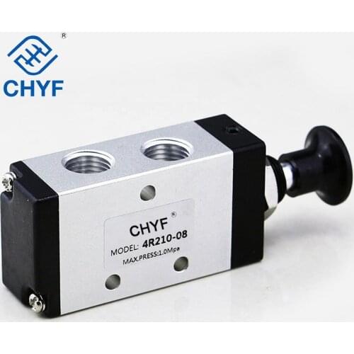 Pneumatic switch control valve, manual valve, hand valve, mechanical valve, two-position five-way 4R210-08