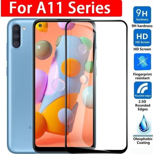 Full Cover Tempered Glass For Samsung A11 Screen Protector On The For Samsung Galaxy A11 M11 A1 A 1 1 A115F M 11 Protective Film
