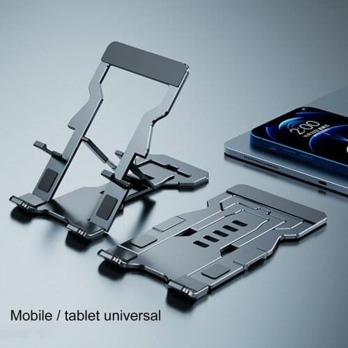 Aluminum Alloy Mobile Phone Holder Multi-function Elevated Frame Portable Foldable Support Collapsible Holder