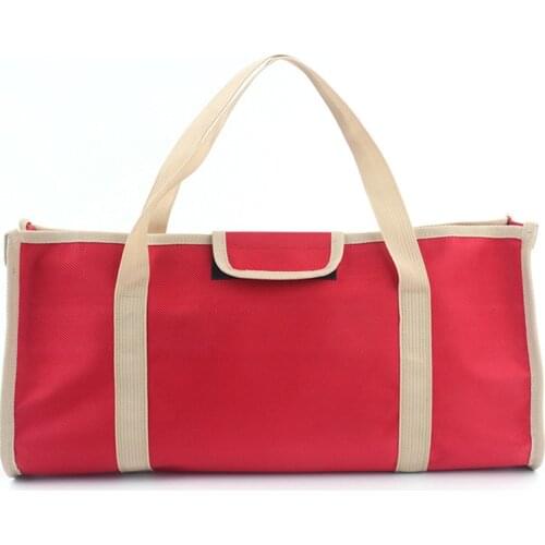 Durable Muti-Purpose Tool Bag Organizer Wide Mouth Tool Bag with Carrying Handle, Polyester 1680D Moving Bags for Camping