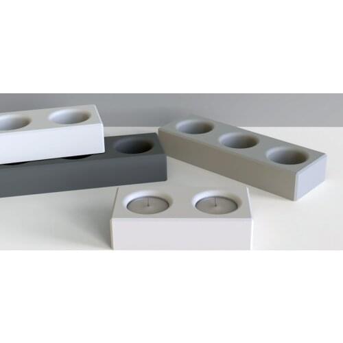 Concrete Candlestick Silicone Mold DIY Porous Cement Candle Cup Wax Mold Nordic Arts Crafts Aromatherapy Candle Container molds