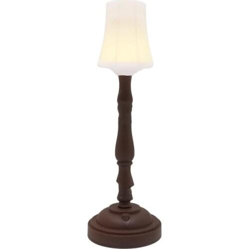 Dollhouse Luminous Furniture Miniature Plastic Floor Light Dollhouse Bathroom Living Room Decor Ornaments Gift for Kids