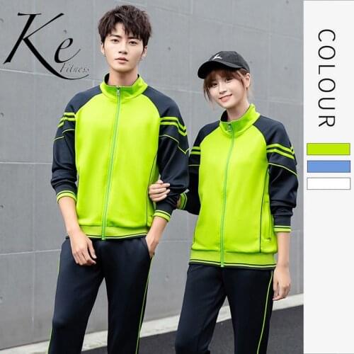KE New 2021 Junior Uniforms Couple Parent-Child Leisure polyester Sports Suit men sports set women tracksuit men