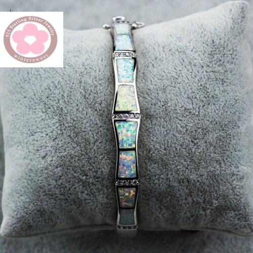 SZ0028 Unique Design Fire Opal Bangles For Women Pulseiras Lovers Gift Pulseras SZ004