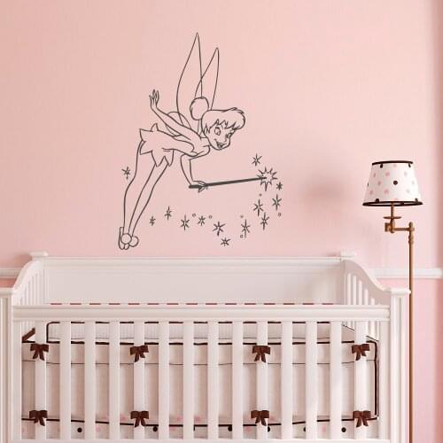Magic Fairy Wall Sticker For Kids Room Girl Bedroom Living Room Home Decor Nursery Decor Vinyl Wall Art adesivo de pared S-817