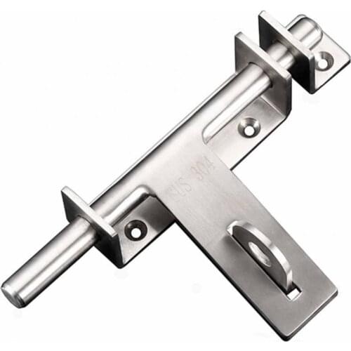 Gate Latch Brushed Workmanship Wear-resistant 304 Stainless Steel Sturdy Sliding Barrel Bolt Lock for Home