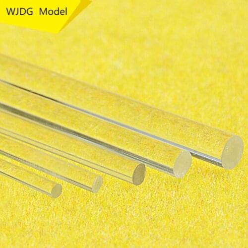 10PCS Diameter 2/3/4/5/6/8/10mm DIY process building model material Building acrylic high transparent plexiglass rod length 50cm