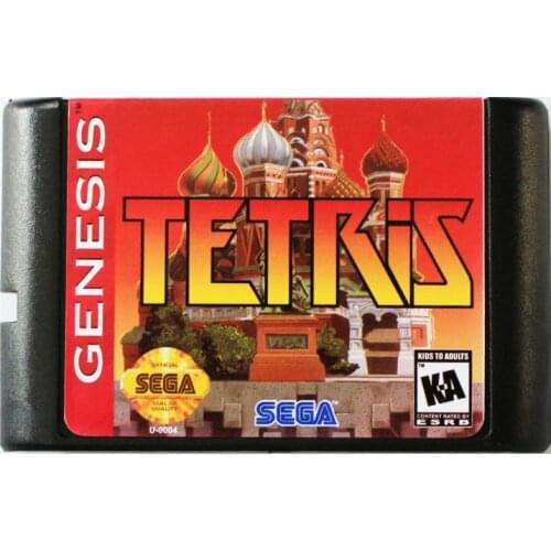 Tetris 16 bit MD Game Card For Sega Mega Drive For SEGA Genesis