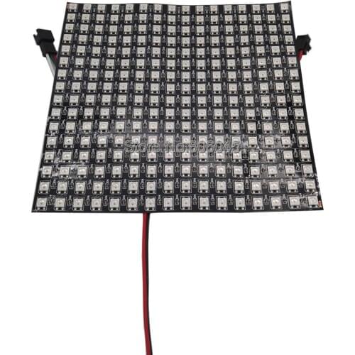 16x16 Pixel 256 Pixels WS2812B Digital Flexible LED Panel Individually Addressable Full Dream Color DC5V