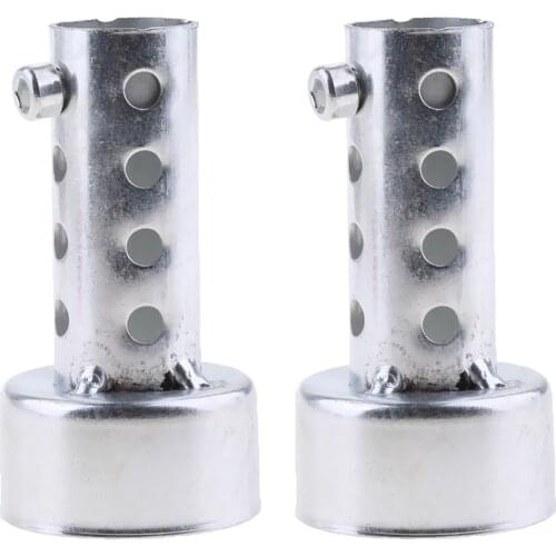2pcs Universal Exhaust Baffle - 45mm Straight DB Killer - Noise Reducer
