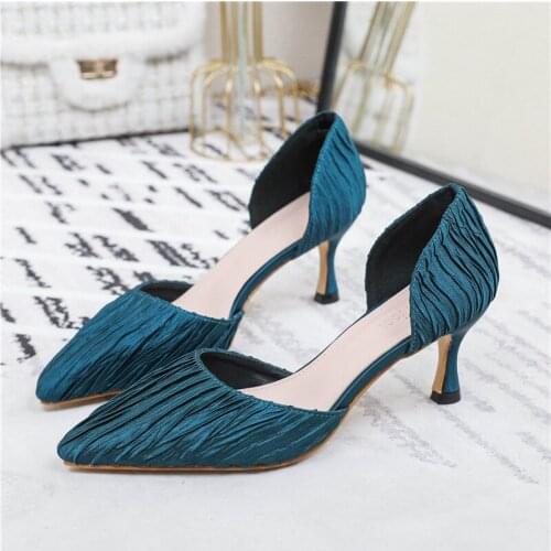 2020 spring and summer new womens shoes Korean pointed fashion high heels sexy and comfortable shoes