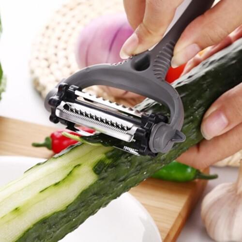3 in 1 Blades Stainless Steel Julienne Peeler Vegetable Peeler Planing Grater Kitchen Accessories Cooking Gadgets