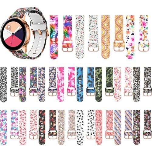 22mm 20mm Color Silicone Strap for Samsung Galaxy watch 41mm /Huawei Watch 42mm/Active2 Women replacement strap for Amazfit Bip
