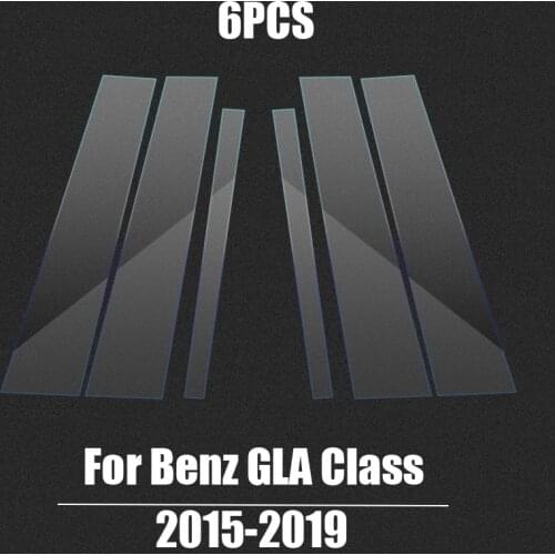 For Benz GLA Class 2015-2019 TPU CAR Tint Blacked Front Headlights Film Door Window Pillar Column Stickers Exterior Accessories