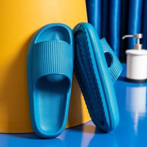Household Fashion Slippers Men Women Summer Indoor Slides Bathing Non-Slip Bathroom Thick-Soled Slippers