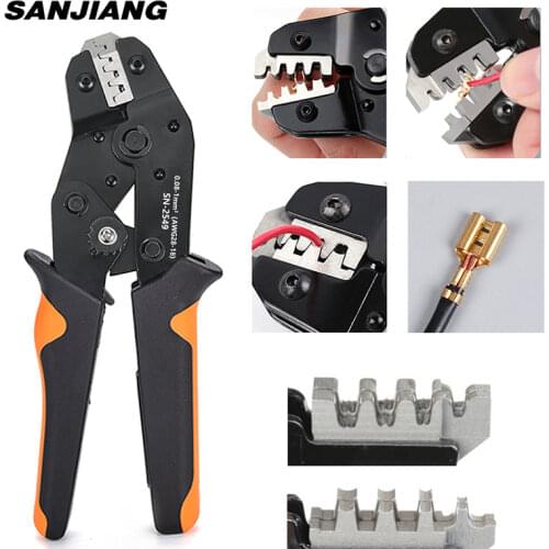 SN-2549 Crimping pliers for AWG28-18 (0.08-1.0 mm²) XH2.54/Dupont 2.54/2.8/3.0/3.96/4.8/KF2510/JST Terminal Crimper hand Tools