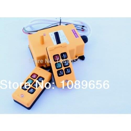 HS-6 6 keys Control industrial Remote Controller 2 transmitter+1 receiver DC 24V 24VDC