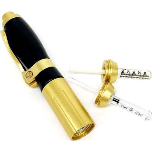 0.3/0.5ml Hyaluronic Pen 2 in 1 Hyaluron Pen with Ampoule Head Hyaluronic Acid Syringe Pen for Wrinkle Removal Thickening Lips