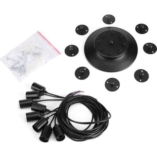 6 Head Industrial Vintage Style Pendant Light Holder Ceiling Lamp Hanger Fixtures