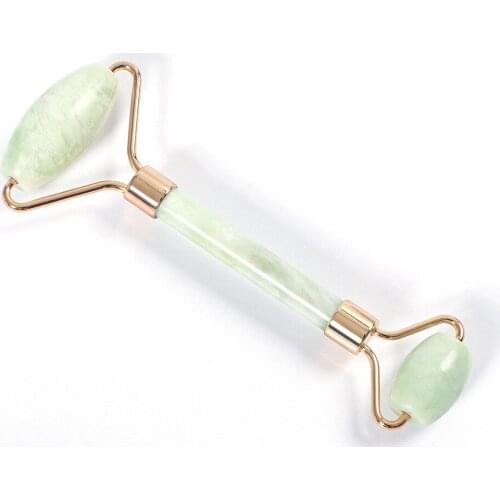 Hot Sell Face Massager Roller Natural Jade Stone Guasha Board Scraper Facial Lift Skin Relaxation Slimming Beauty Neck Thin Tool