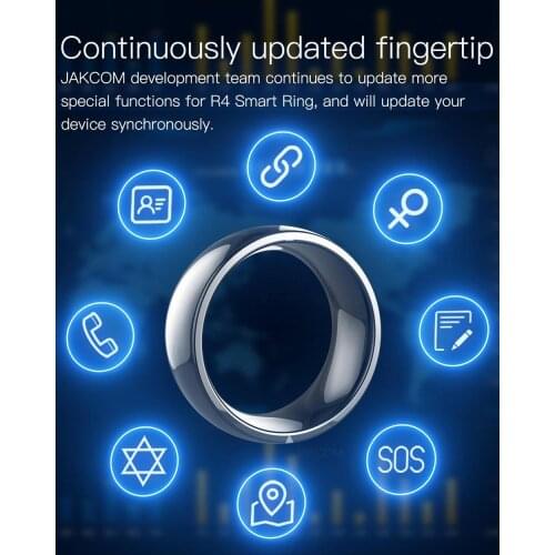 Jakcom R4 Smart Ring waterproof high speed NFC Electronics Phone with iOS android wp phones small magic ring