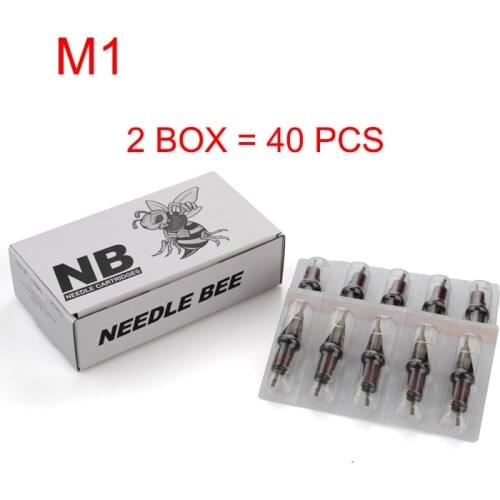 Cartridge Needles with membrane Tattoo Needles 40Pcs/Lot Tattoo Needles Magnum (M1) Cartridge for Cartridge machines and grips
