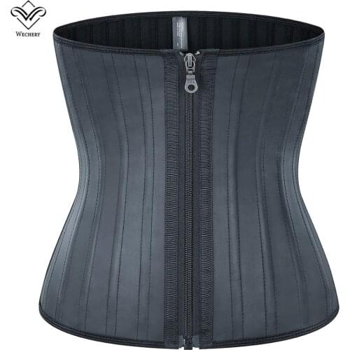 Smooth Latex Waist Trainer 25 Steel Bones Women Slimming Sheath Control Belts Tummy Body Shapers Cinchers Shapewear Corset