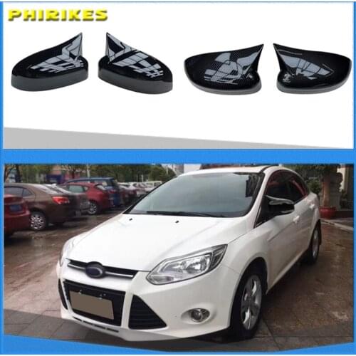 Rearview Mirror Cap Wing Side Mirror Cover Fit for FORD FOCUS 2011,2012,2013,2014, Car Accessories Replacement
