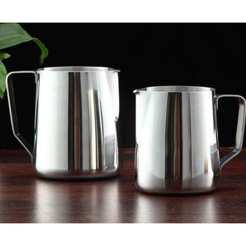 Stainless Steel Milk Frothing Jug ,Cappuccino Coffee Milk Jugs,Frother & Latte Art Coffee Pitcher,Pitcher Pull Flower Cup